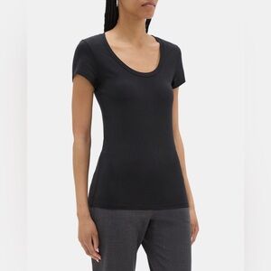 Theory Short-Sleeve Tee In Stretch Cotton